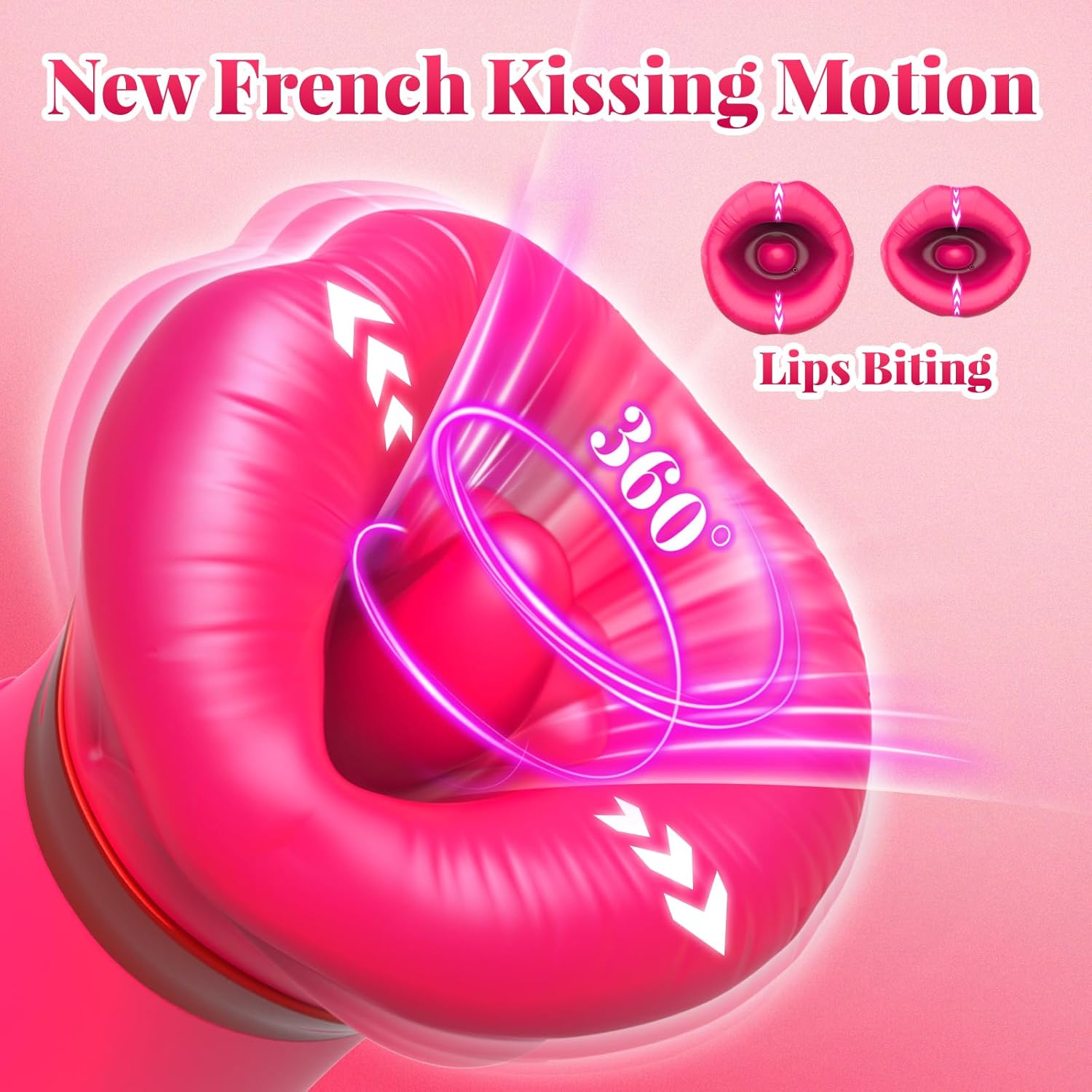 Big Mouth 5 In 1 Mouth Suction Clitoris Thrusting G-spot Vibrator - Lurevibe