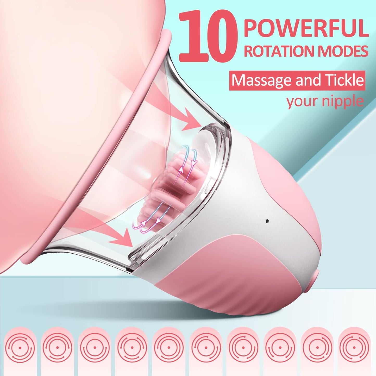 Nipple Sucking Rotation Stimulator Massager