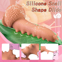 9.06in Thrusting Monster Snail Dildo Vibrator with 3 Thrusting & 9 Vibrating Modes - Lurevibe