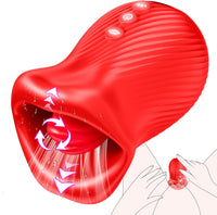 Omysky Rose Muncher - Mouth Biting Tongue Licker Clitoral Vibrator - Lurevibe