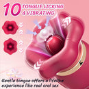 Big Mouth rotating tongue suction Vibrator G Spot Dildo Sex Toys for Women - Lurevibe