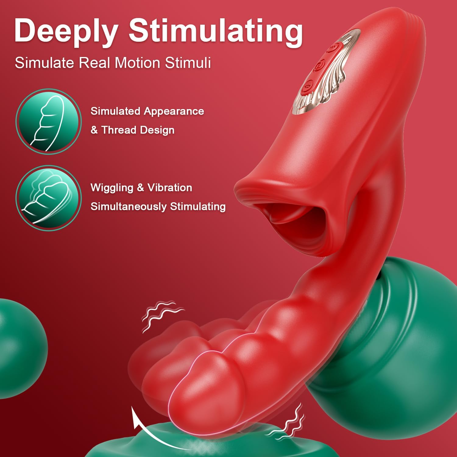 5-in-1 Rose Muncher G Spot Realistic Dildo Vibrator APP control for Women Sex Toys - Lurevibe