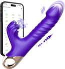 APP-Controlled 9 Pulsing Thrusting Rabbit G Spot Vibrator - Lurevibe