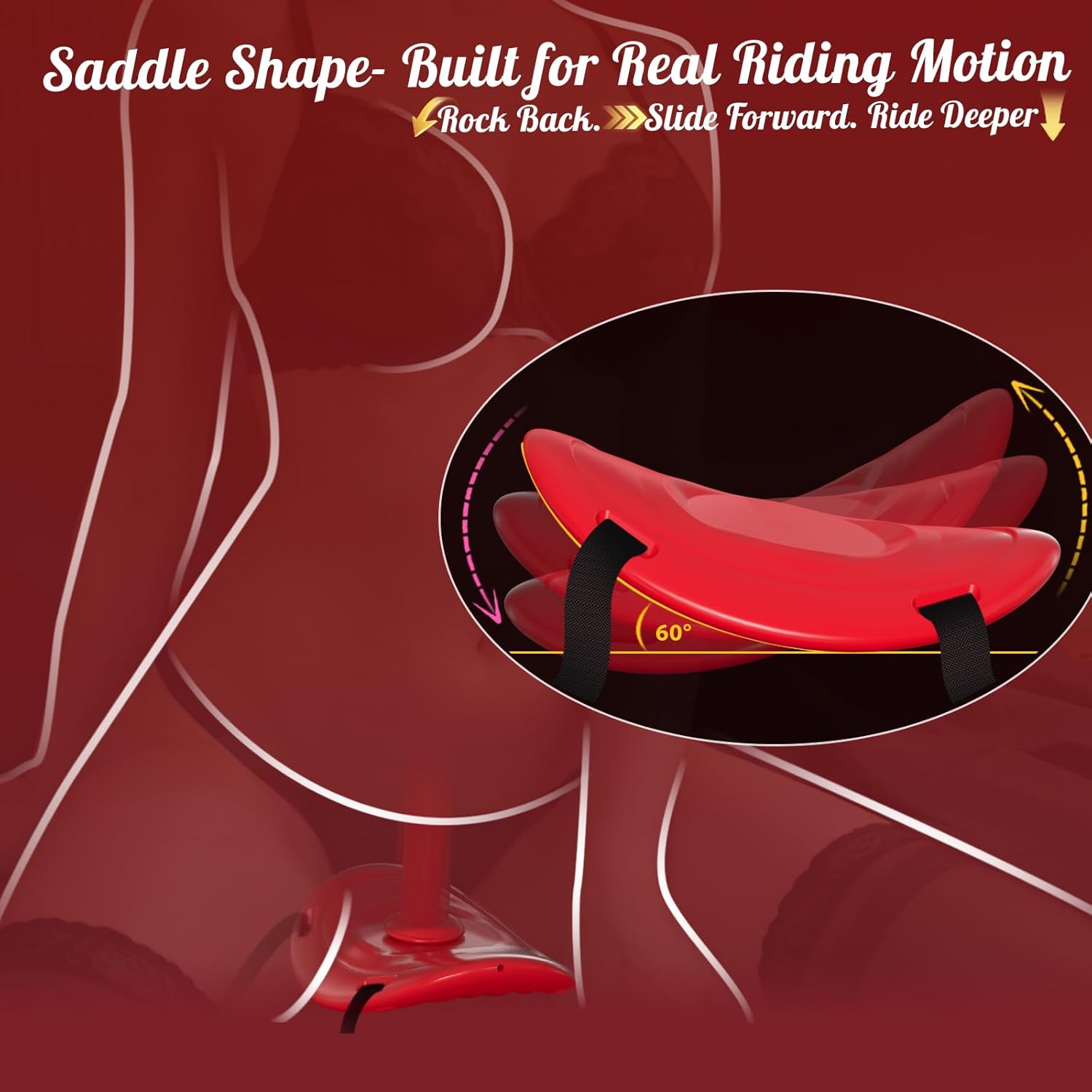 Strap On Dildo & Sex Saddle Machine Holder - Lurevibe