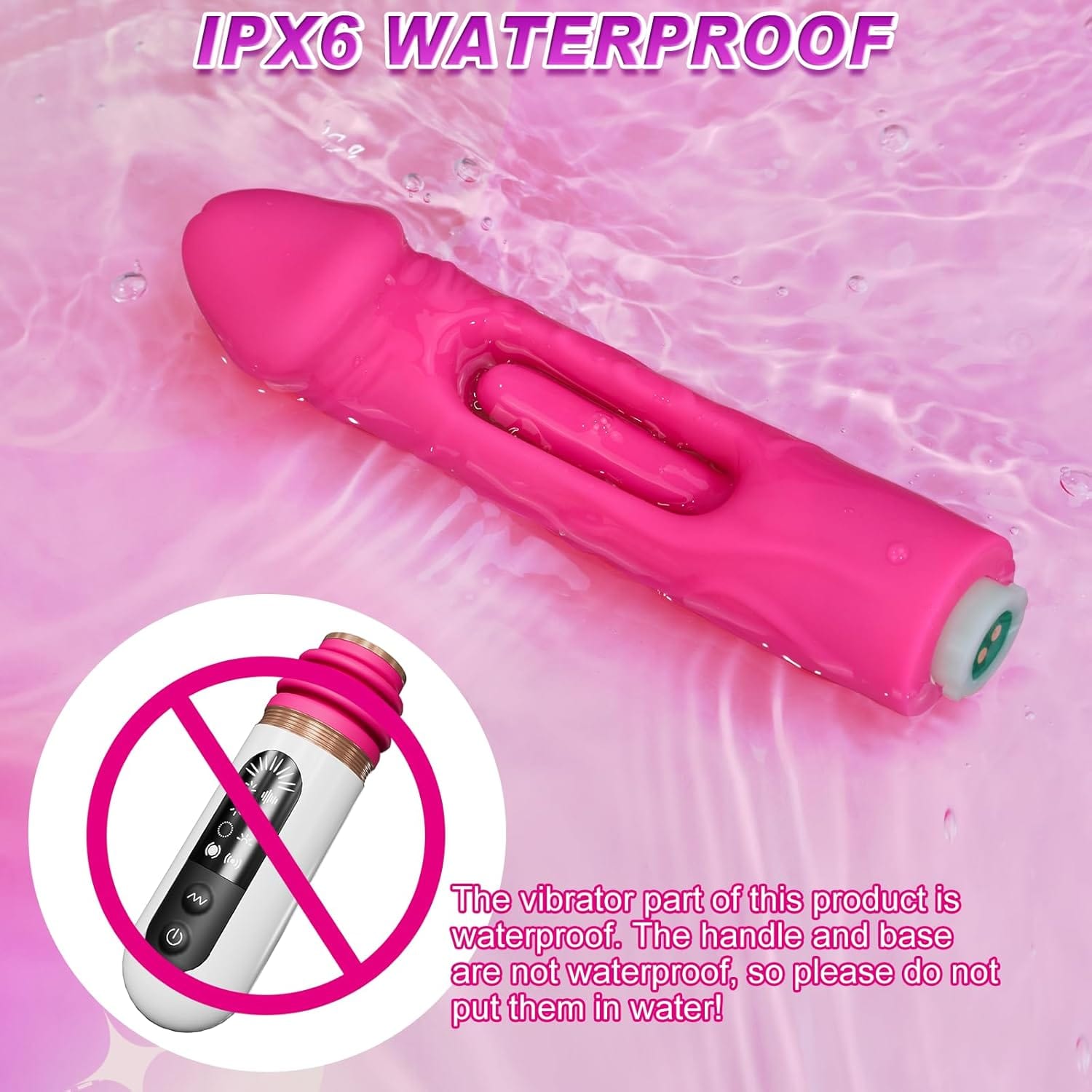 Telescopic Thrust Dildo Machine With 5 Thrusts And 8 Vibration Modes - Lurevibe