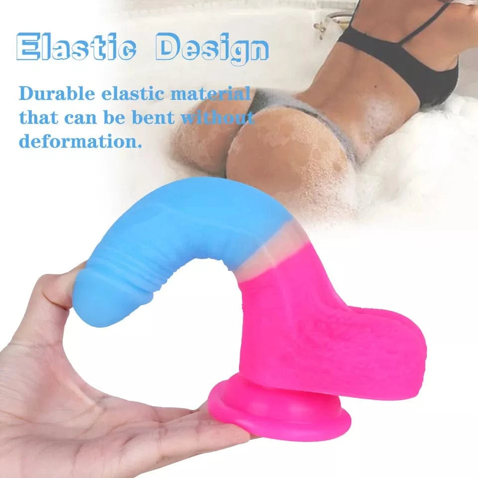 7.09 Inches Strap-on Dildo Leopard Belt For Lesbian Couple - Lurevibe