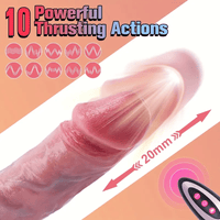 Lurevibe - 9 vibrierende 3 Teleskopschwingen, realistischer Dildovibrator, 8,86 Zoll 