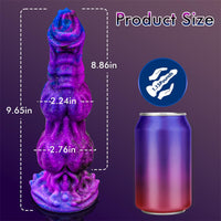 9.6 Inches Monster Dildo Fantasy Horse Dildo With 2 Big Knots And Strong Suction Cup - Lurevibe