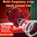 Lurevibe - 2 In 1 Rose Kiss Tongue Licking Rose Flower Vibrator