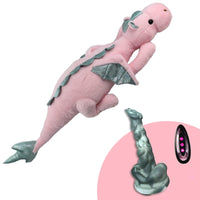 Plush Dildo Machine Thrusting Licking Dildo Machine Sex Toy With Remote Control - Lurevibe