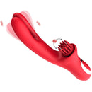 3 In 1 Clit Tickling G Spot Wiggling Dildo Vibrator - Lurevibe