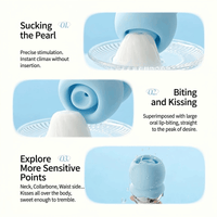 KISSTOY Sweet Kiss Ice Cream Dual-Zone Clitoral Suction & Nibbling Massager