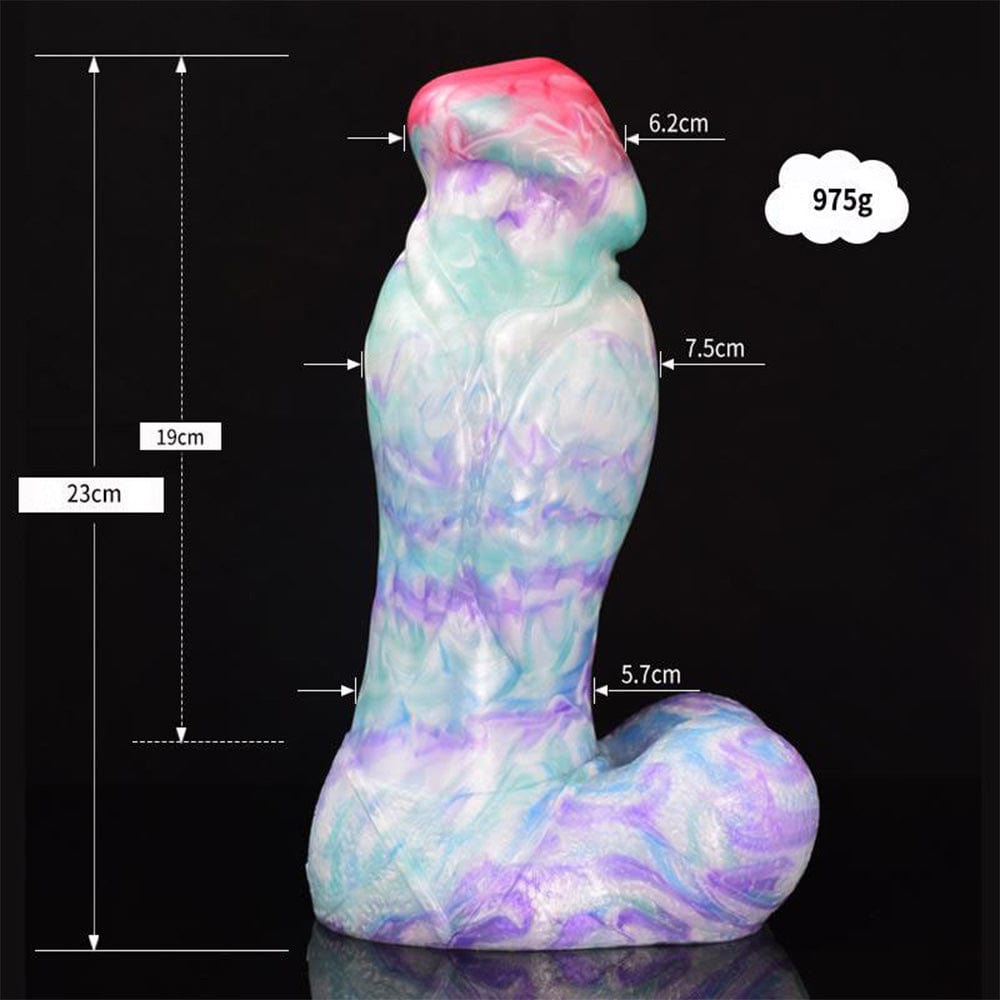 Colorful Soft Mushroom Head Silicone Artificial Dildo - Lurevibe