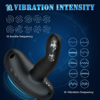 Mini Saddle G Spot Prostate Vibrator With Suction Cup & Panty - Lurevibe