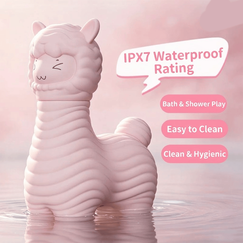 LOVETIDE XiMieMie Cute Alpaca Dual-Play Clitoral Suction & Vibrating Wand Set - Lurevibe
