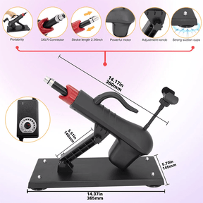 Telescopic Sex Machine Thrust Masturbation with Phone Holder - Lurevibe