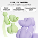 Pinch Dog Pressure Sucking Vibrator plus AV Stick Set - Lurevibe
