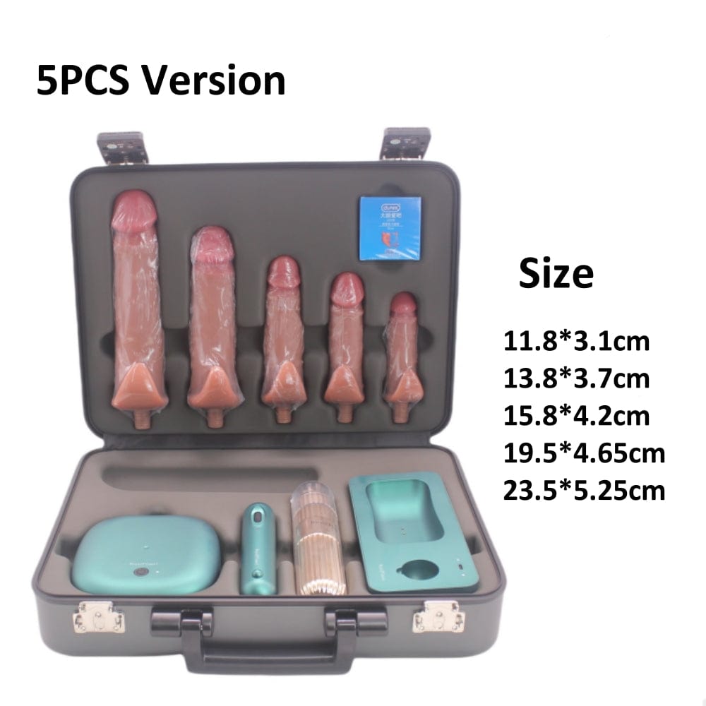 Auto Thrusting Vibration dildo Sex Machine Set With Storage Box