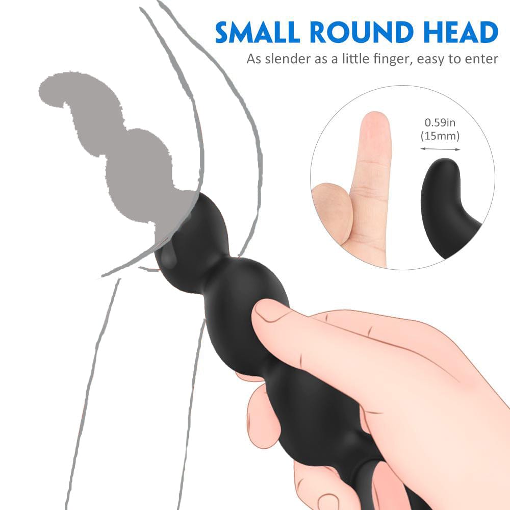 Silicone Anal Beads Prostate Massager Anus Backyard Beads Butt Plug - Lurevibe