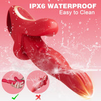 Alice 3 In 1 Thrusting Vibrating Rabbit G Spot Vibrator - Lurevibe