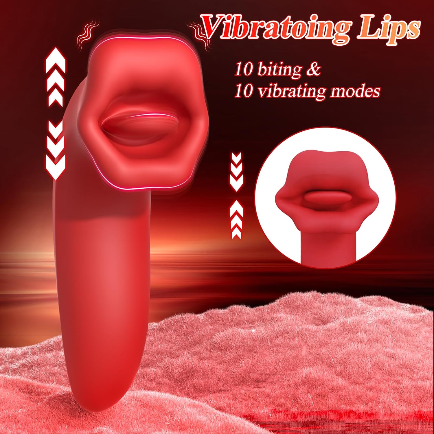 Rose Muncher - handheld Clitoral Vibrator for Oral Sex Pleasure - Lurevibe