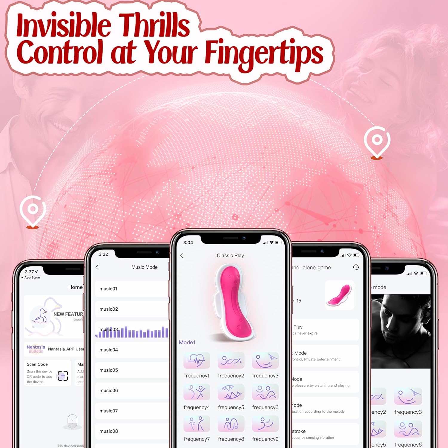 Wearable Panty Vibrators Clit Nipple Stimulator With Remote App Control - Lurevibe