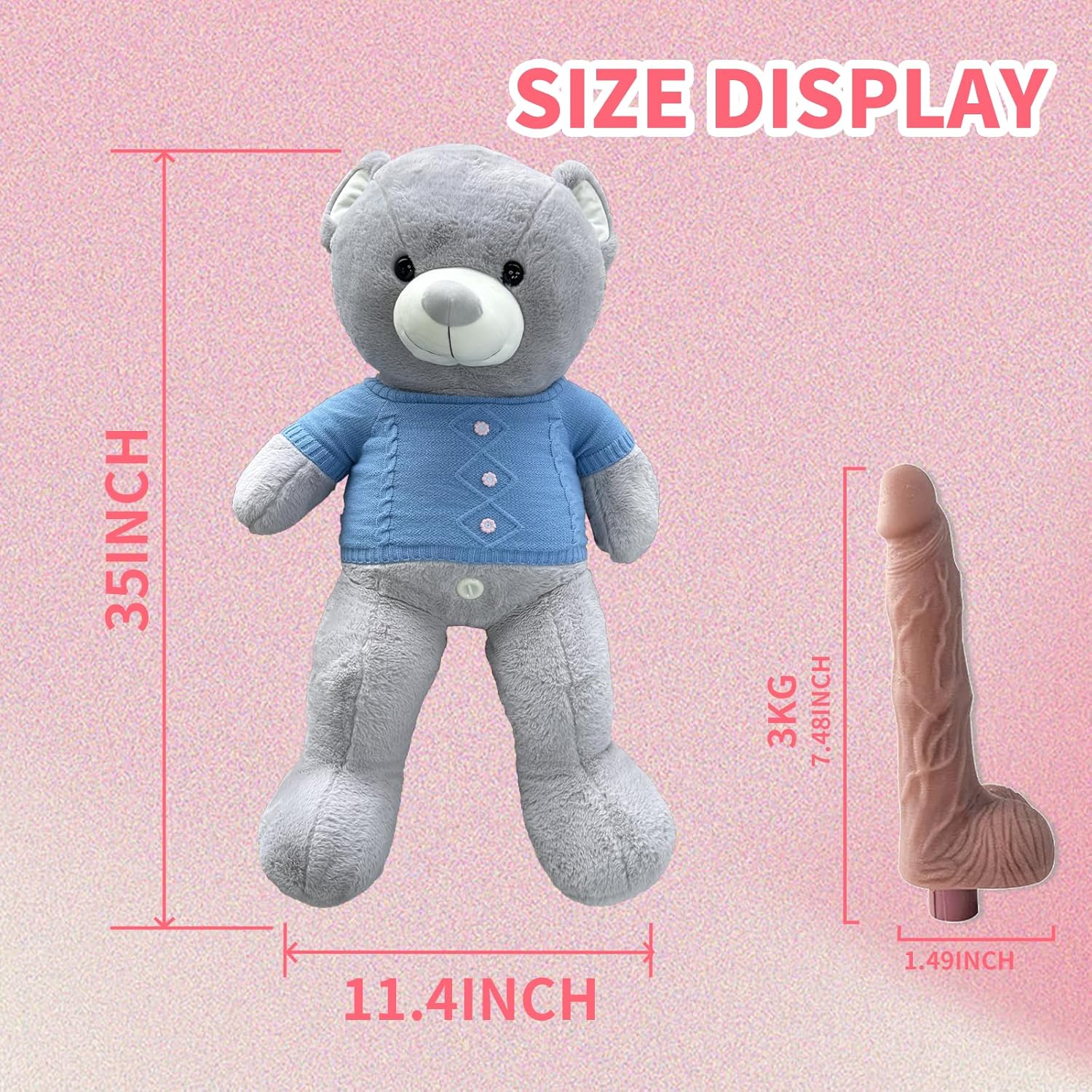 Teddy Bear Type Plush Sex Machine - Lurevibe