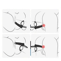 Strap On Dildo With Vibrating Cock Ring For Couple - Lurevibe