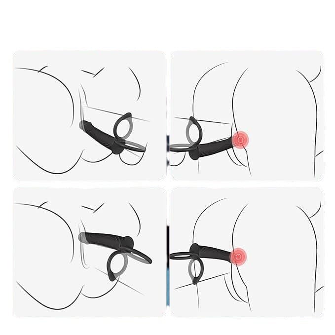 Strap On Dildo With Vibrating Cock Ring For Couple - Lurevibe