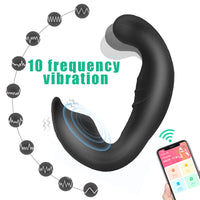 Prostate Massager App Remote Mobile Phone Remote Control Vestibular Artifact Strong Shock Button - Lurevibe