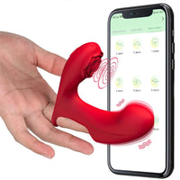 Rose Finger Vibrator Double Vibration Clitoral G Spot Stimulator APP Control - Lurevibe