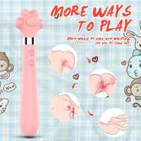 Cute Cat Paw 7 Flapping Clitoral G Spot Vibrator - Lurevibe