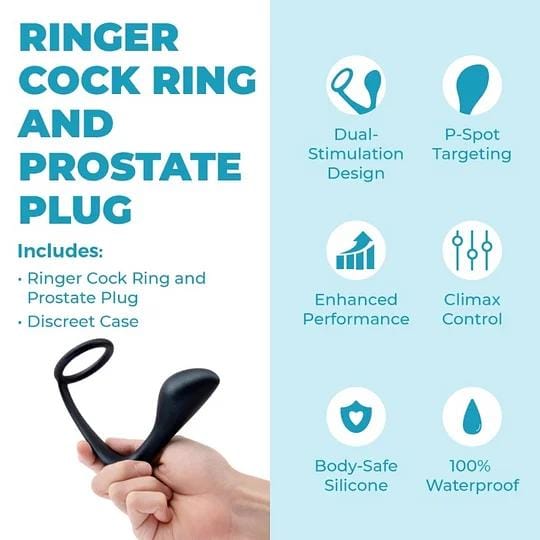 【Free Gift】ilicone Cock Ring And Prostate Plug - Lurevibe