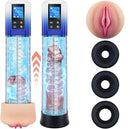 4 In 1 Penis Enlargement Extend Pump Masturbator With Mini Pocket Pussy - Lurevibe