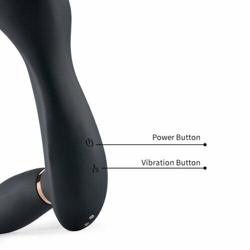 7 Vibrating & Pulsating Balls Teasing Butt Plug with Cock Ring - Lurevibe