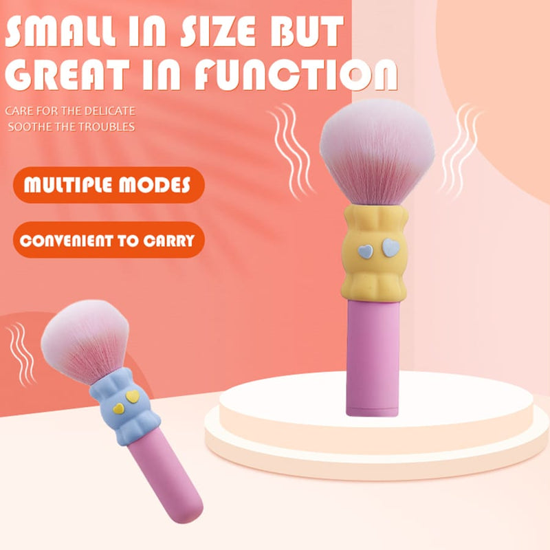 Mini Cute Emoji Makeup Brush 10-Frequency Vibrator