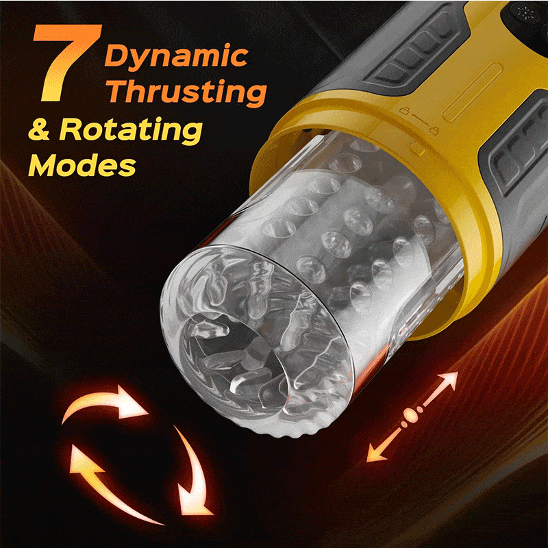 Dual Stimulation Thrusting and Rotating Vibrating Male Msturbation Toy - Lurevibe