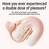 JIUUY Heart-Shaped Dual-End Clitoral Suction & G-Spot Vibrator - Lurevibe
