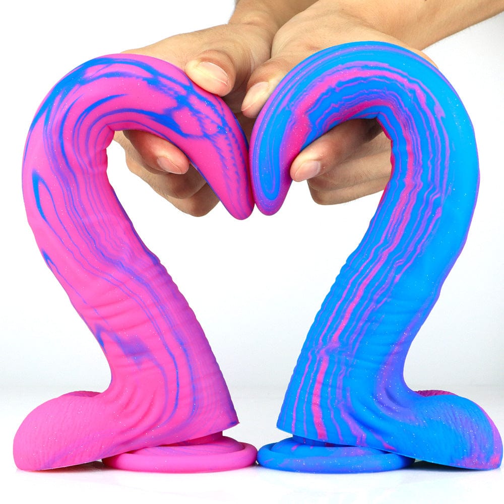 Deer Whip Colorful Big Sm Dildo With Suction Cup - Lurevibe
