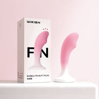 Gradient Pink Silicone Realistic Dildo Anal Plug