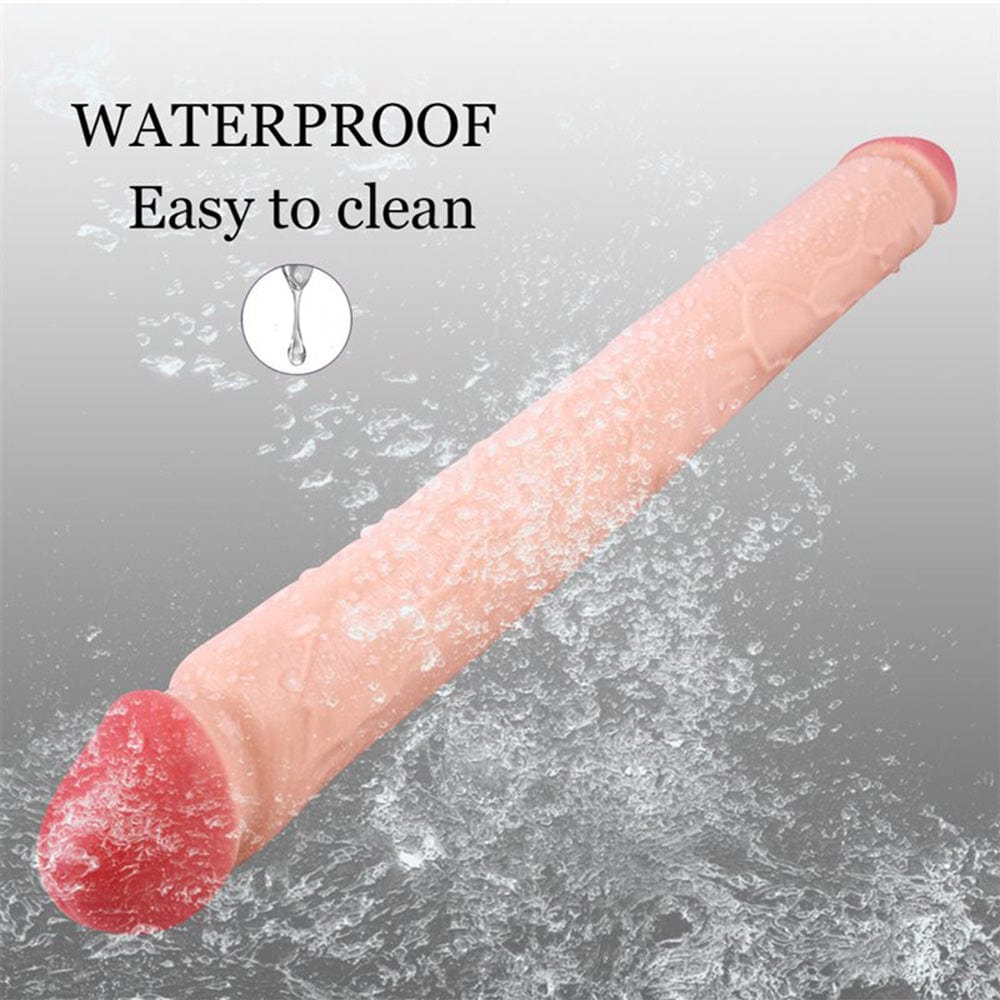 Double-Ended Soft Silicone Simulated Anus Masturbation Dildo - Lurevibe