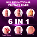 Snake Warrior 9.5in Thrusting Rotation Swinging Dildo Vibrator With Remote - Lurevibe