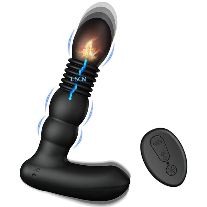 Telescopic Vibrator Remote Control Prostate Massager Male Female Masturbator - Lurevibe