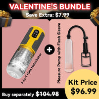 [Gift for Him] Save $7.99 - 3 - in - 1 Male Msturbator & Pleasure Pump - Lurevibe
