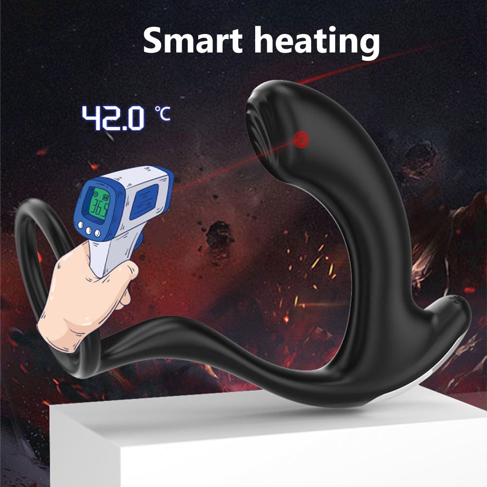 Greedy Finger Male Vibrating Clip Prostate Massager With Cock Ring - Lurevibe