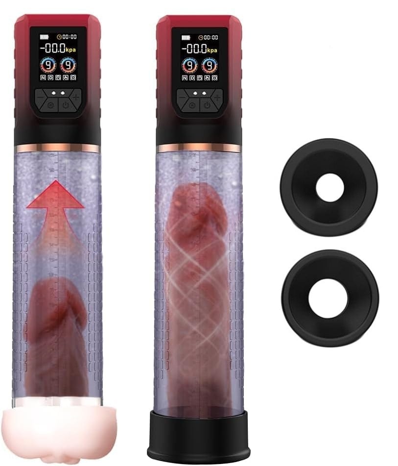 3 In 1 Penis Enlarger Extender Pump Male Masturbator - Lurevibe
