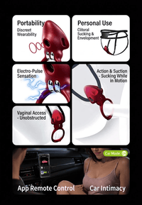 Wearable Electro-Sensation Sucking Vibrator Ring