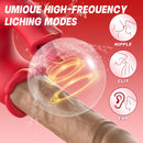 Lips Tongue Licking Thrusting G-spot Vibrator