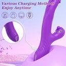 3 In 1 Clitoris Tapping Wiggling G Spot Dildo Vibrator - Lurevibe