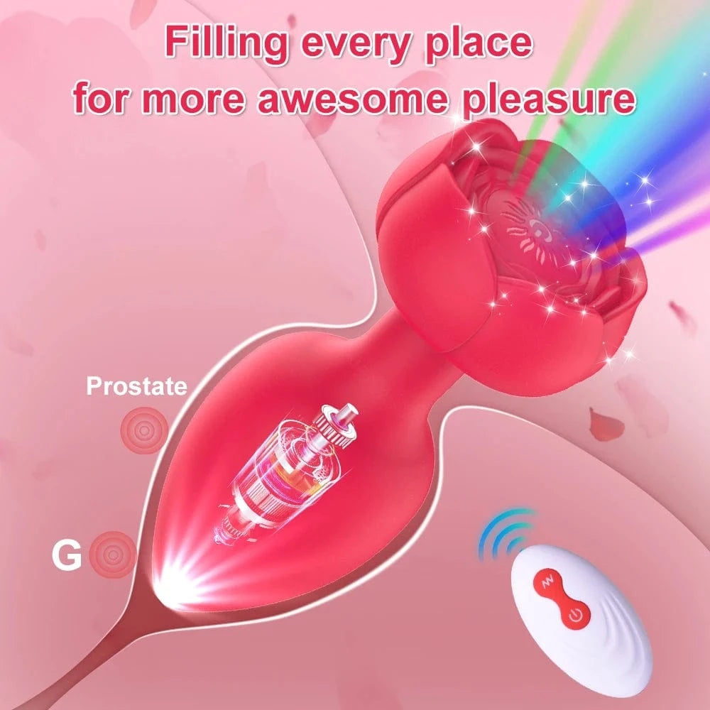 Remote Control Anal Plug Vibrating Male Masturbation Device - Lurevibe